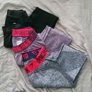Gymshark set of 3 fit leggings